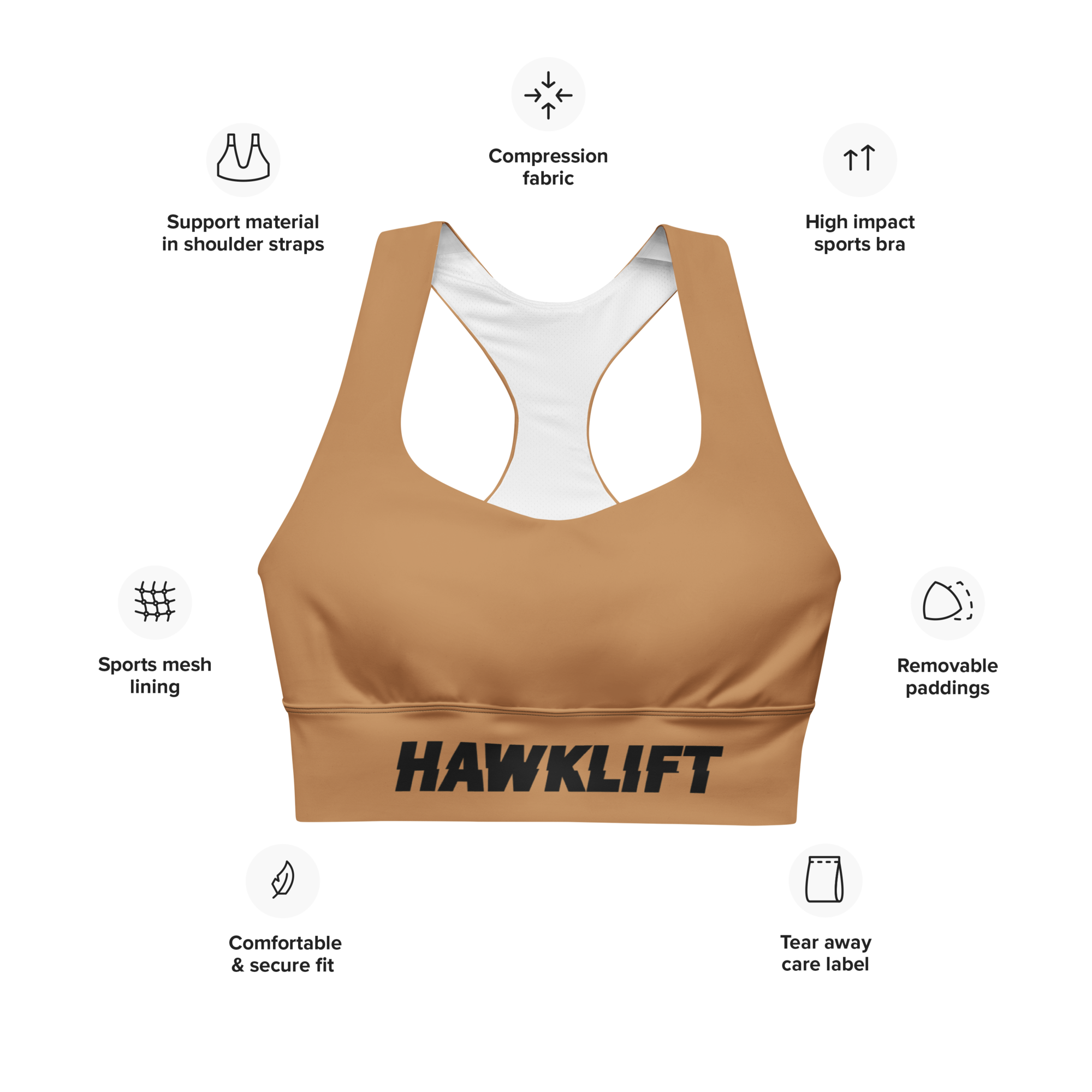 Brassière Sport Gear Nude