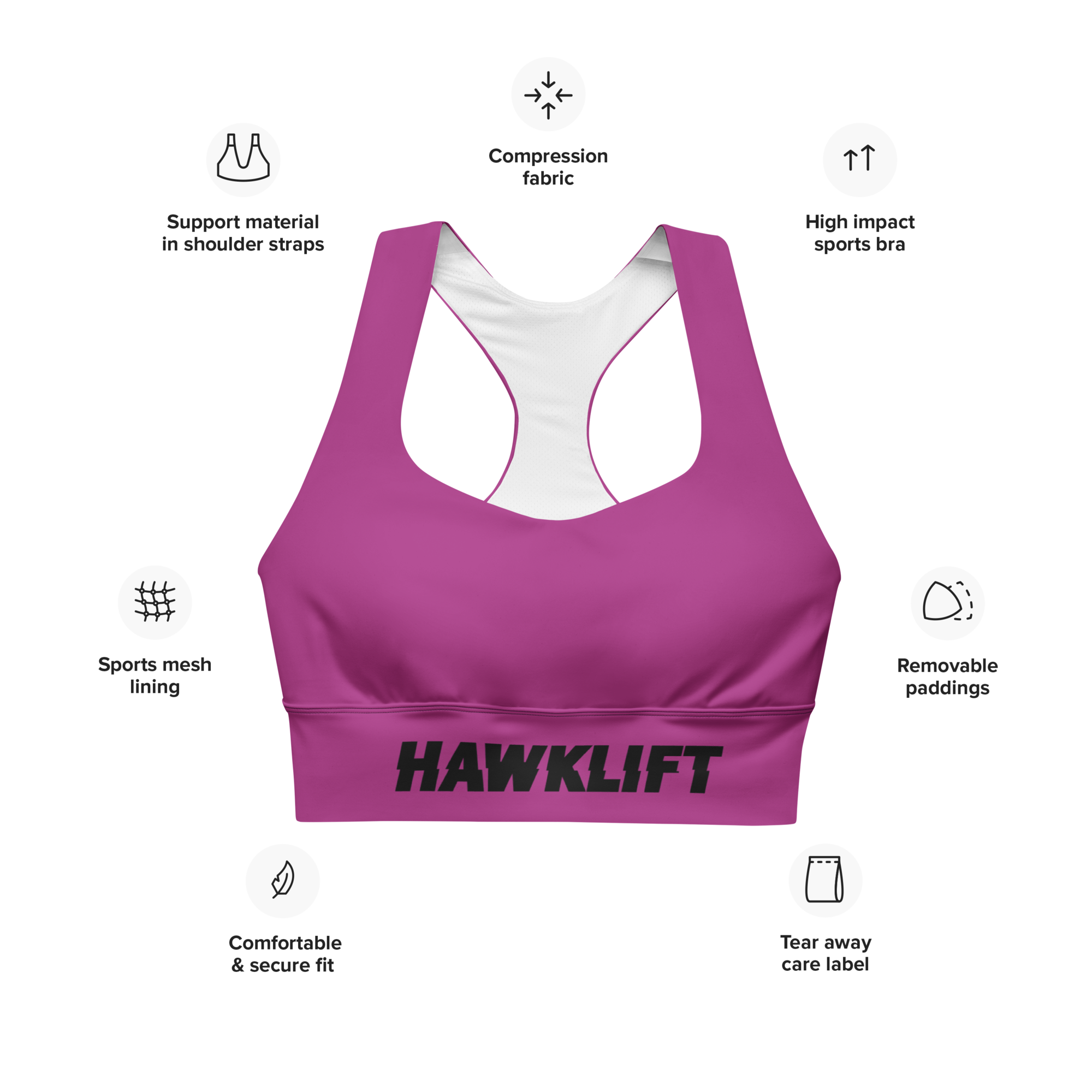 Brassière Sport Gear Viollet