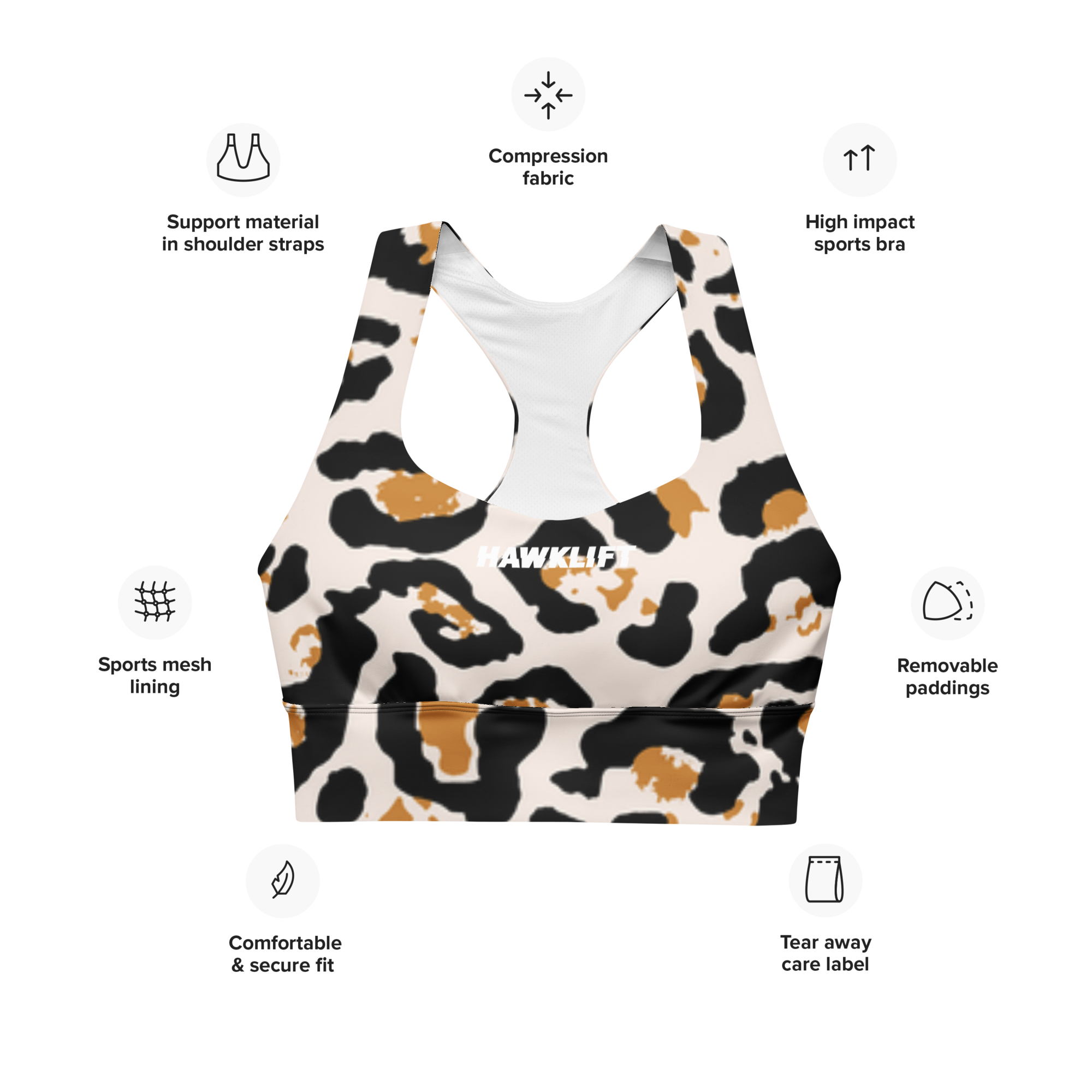 Brassière Sport Gear Leopard