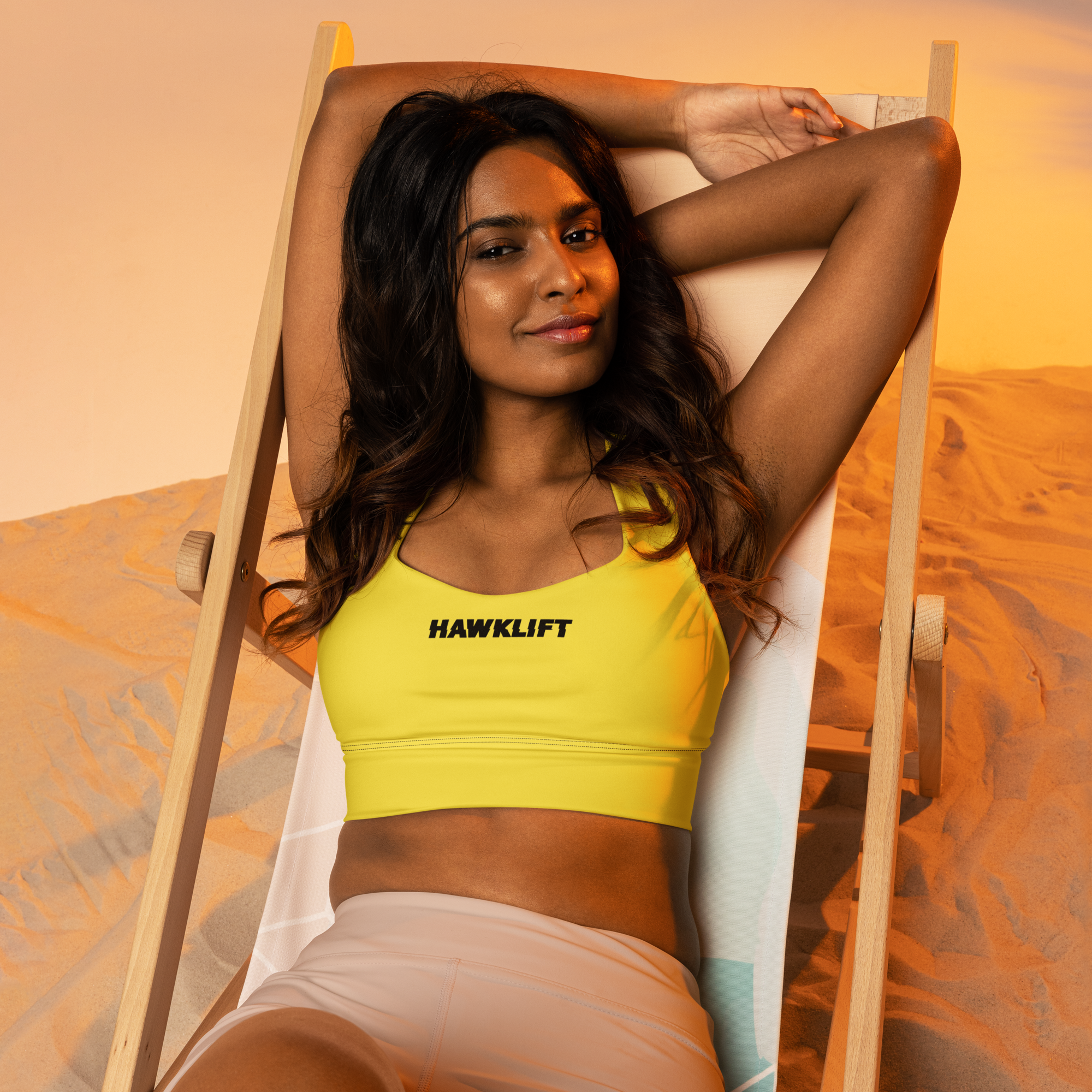 Brassière Sport Gear Jaune