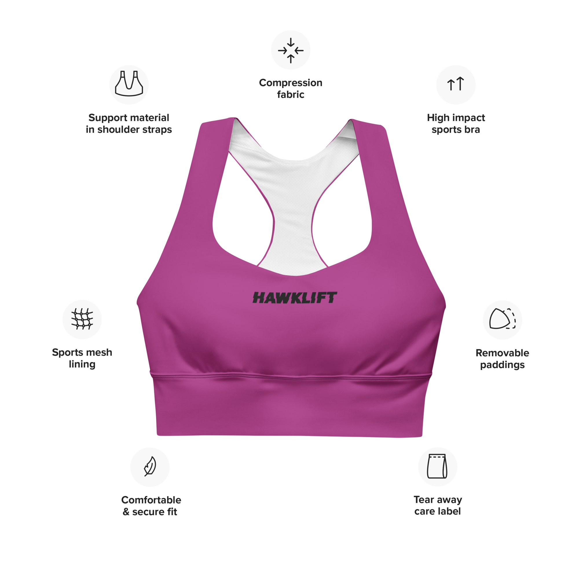 Brassière Sport Gear Viollet