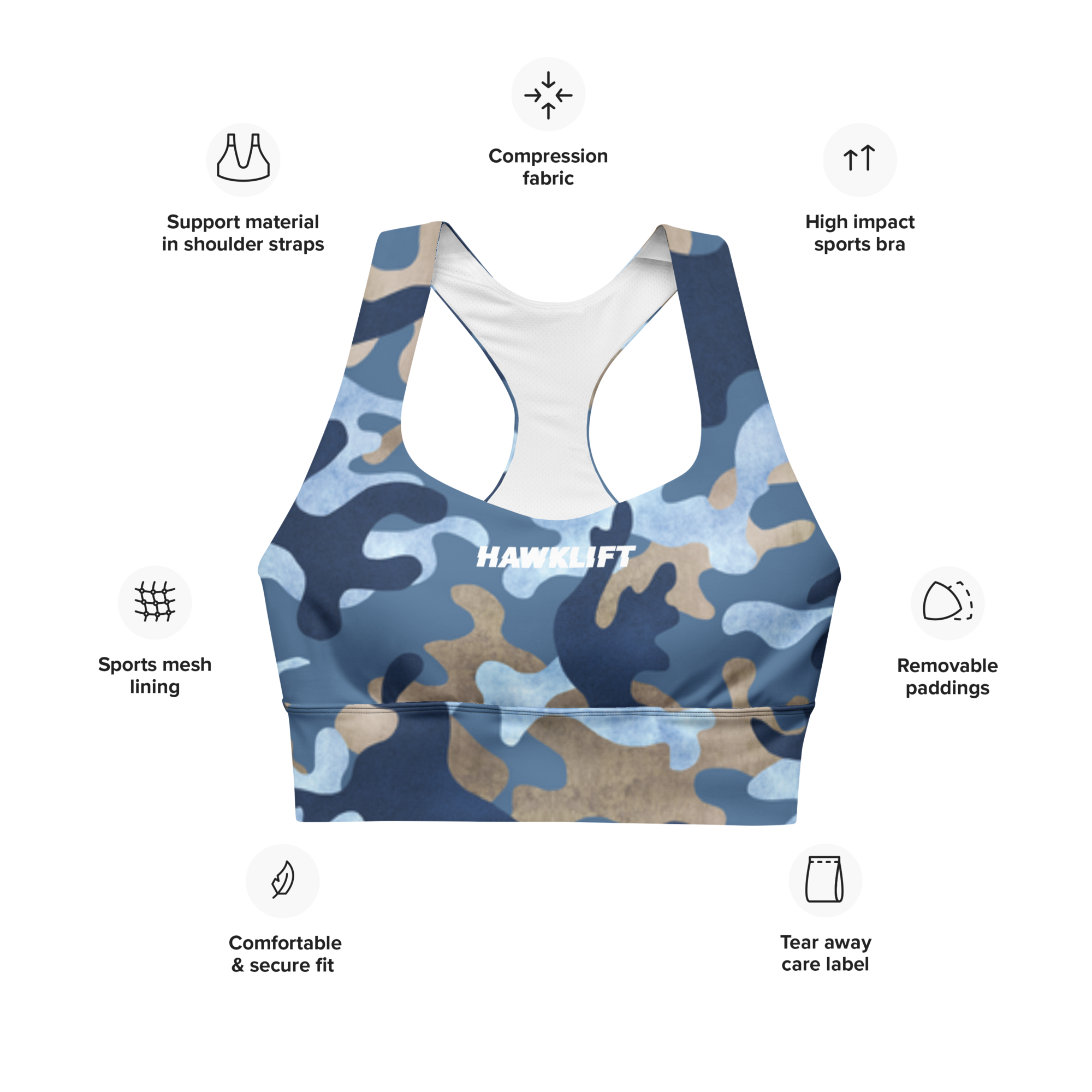 Brassière Sport Gear camouflage