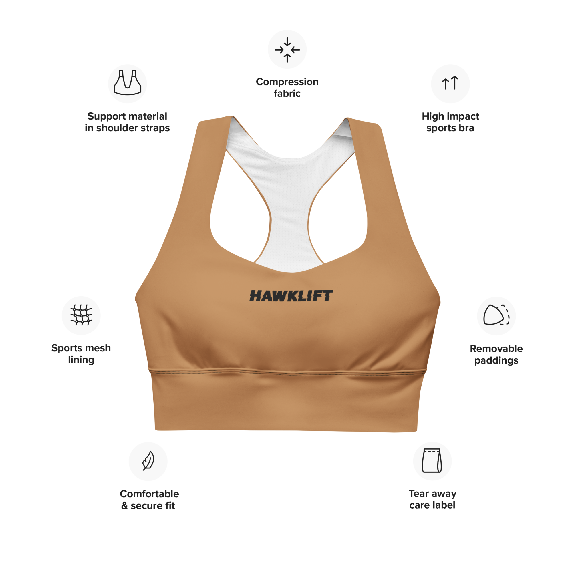 Brassière Sport Gear Nude